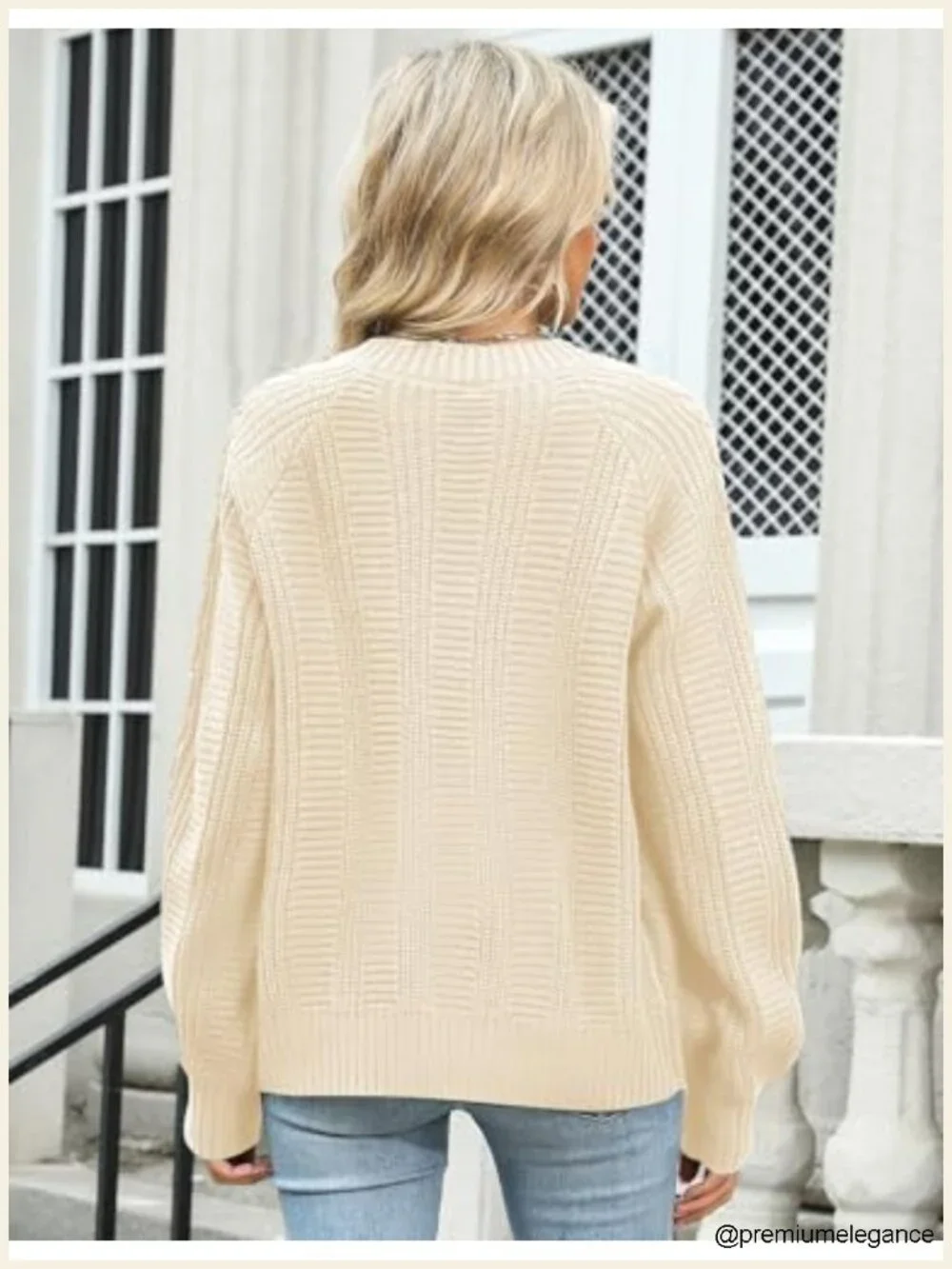Women's Cable Knit Cardigan Open Front Long Sleeve Button Coat
